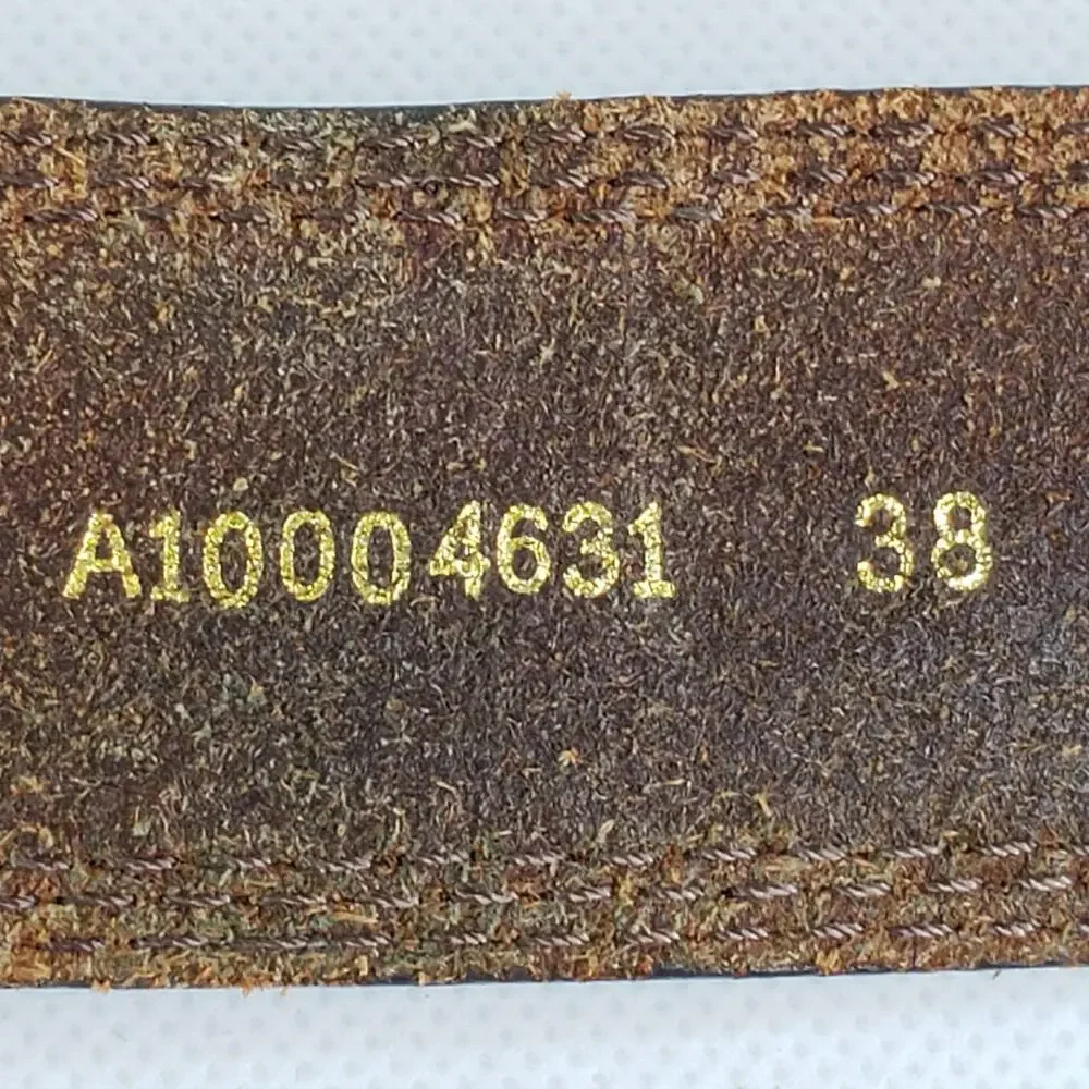 Ariat Western Style Men's Genuine Leather Brown Belt Size 38